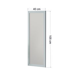 Hanah Home Espejo de cristal de muelle Blanco